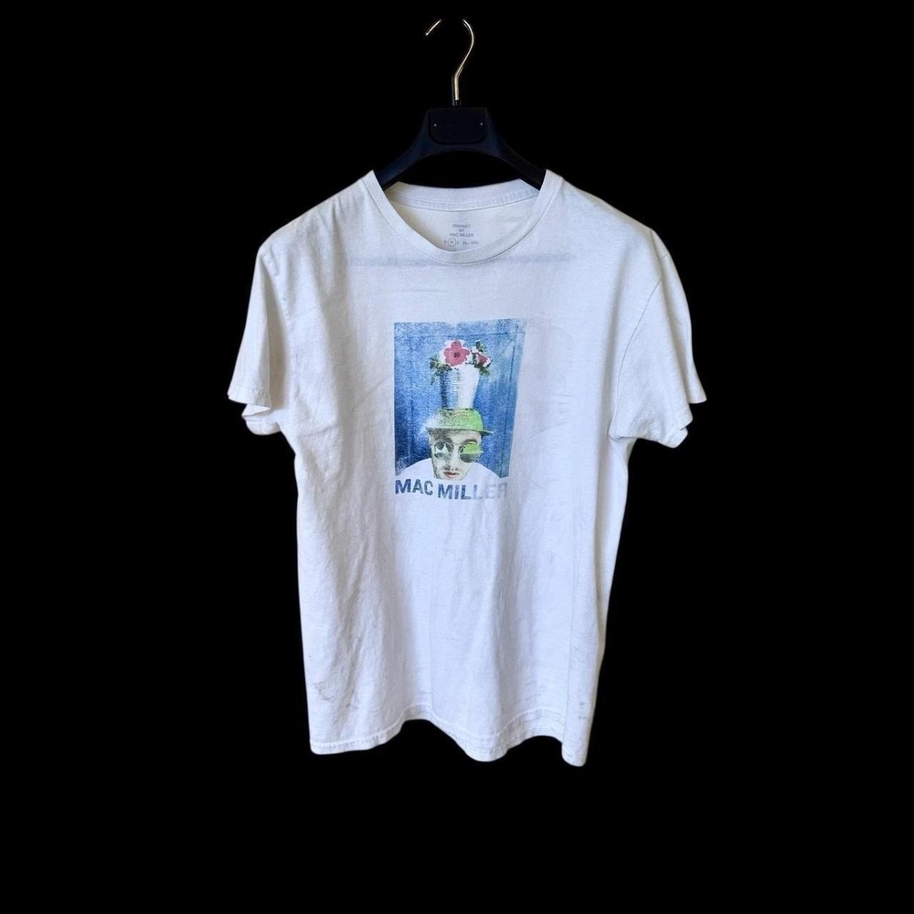 Y2K Mac Miller Rap Album Thrashed Promo Shirt Sz Medium Distressed